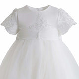 White Paloma Lace Formal Dress