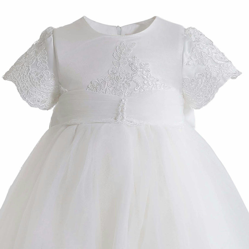 White Paloma Lace Formal Dress