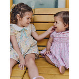 Pink Garland Floral Sara Baby Girl Hand-Smocked Set