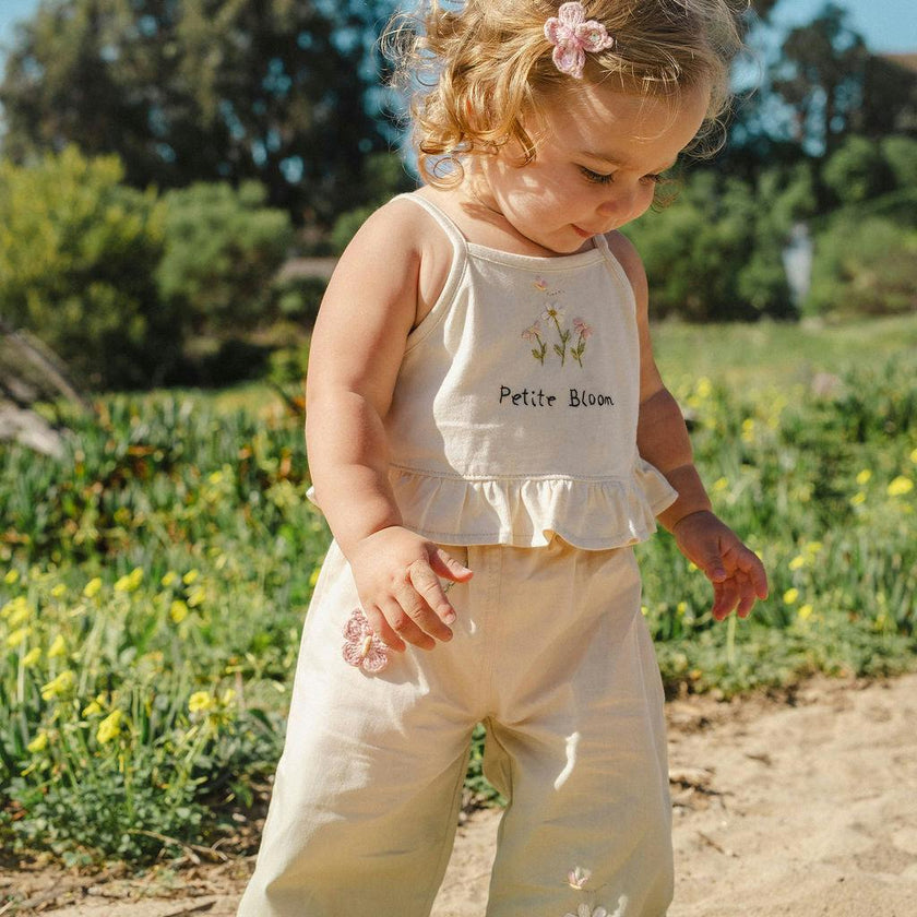Wide-Leg Pant Set in Petite Bloom