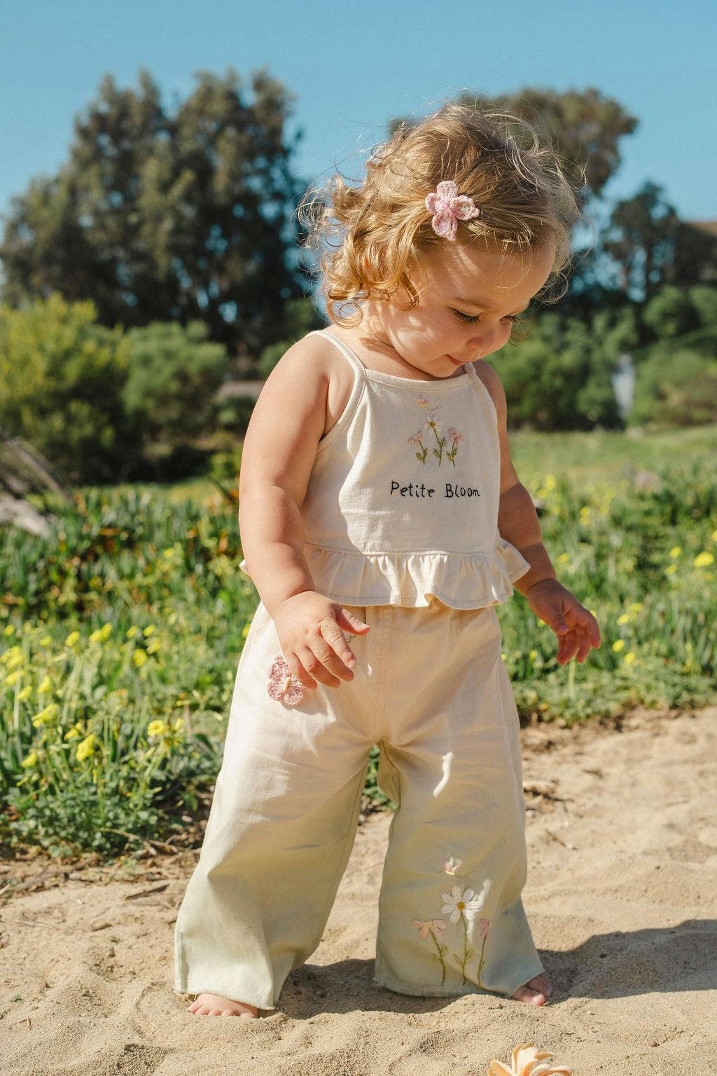 Wide-Leg Pant Set in Petite Bloom