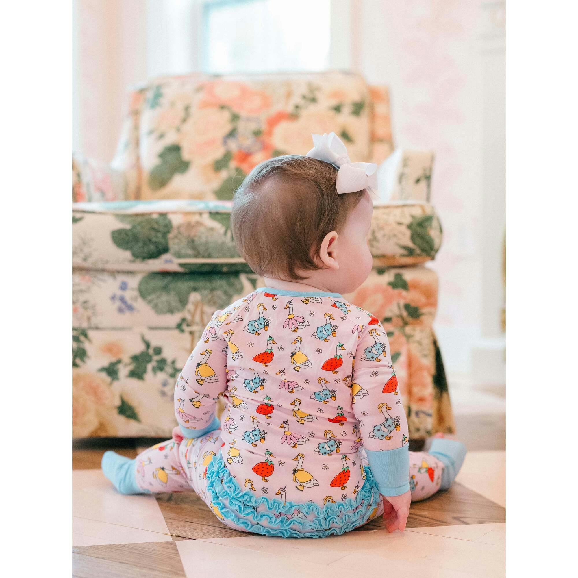Silly Goose Bamboo Ruffle Romper
