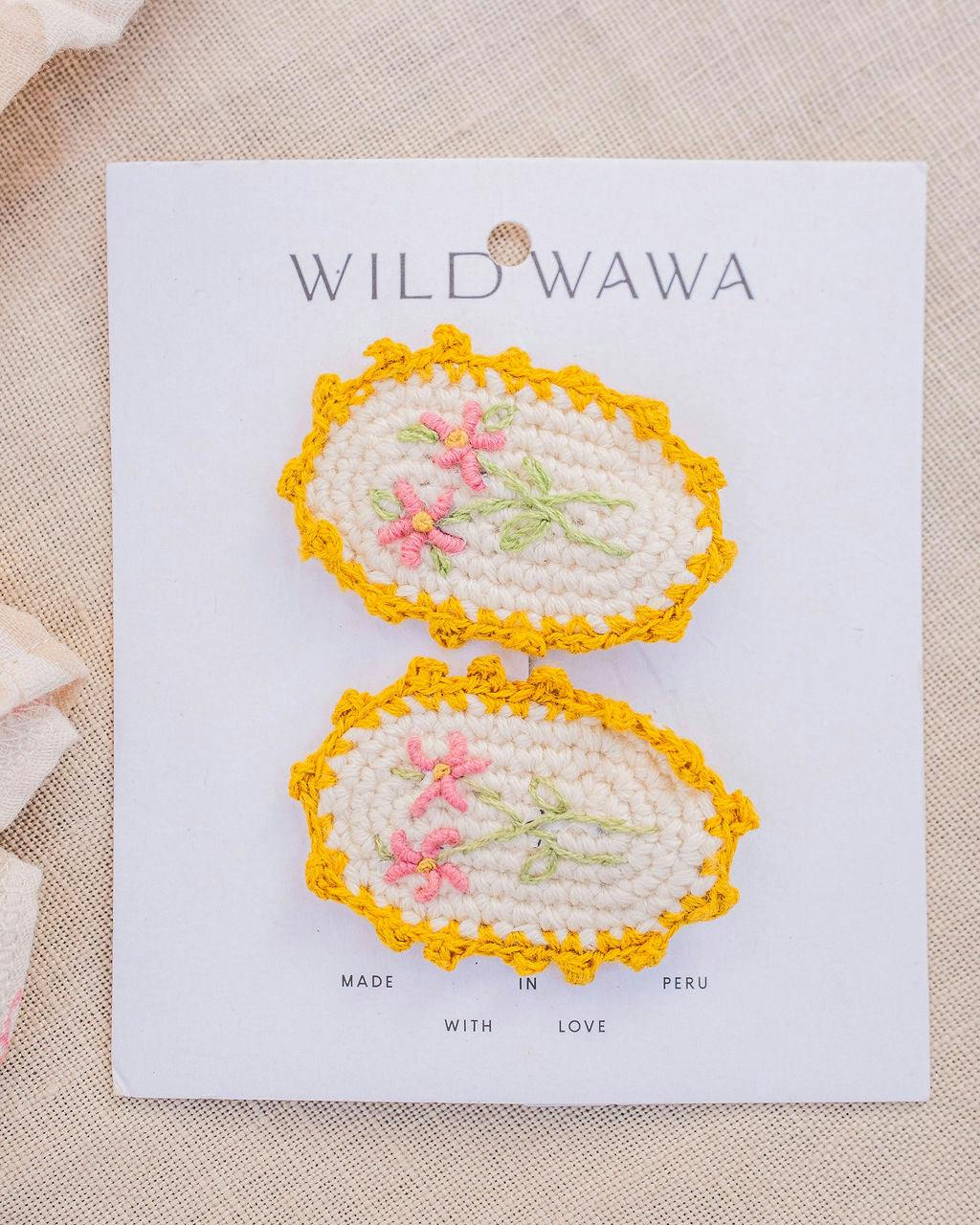 Crochet Clip Set in Early Blooms