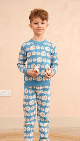 Flock of Sheep Jumper | Iceland Blue