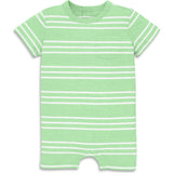 Baby heathered pocket shortie in stripe