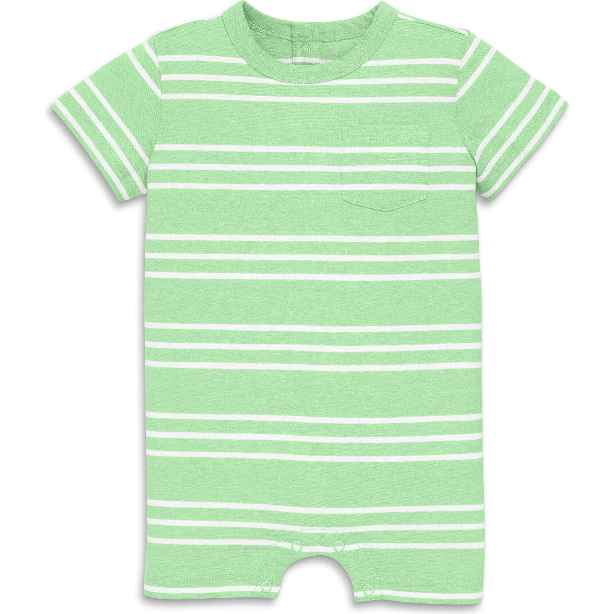 Baby heathered pocket shortie in stripe