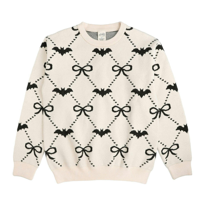 Bat Trellis Halloween Women's Sweater