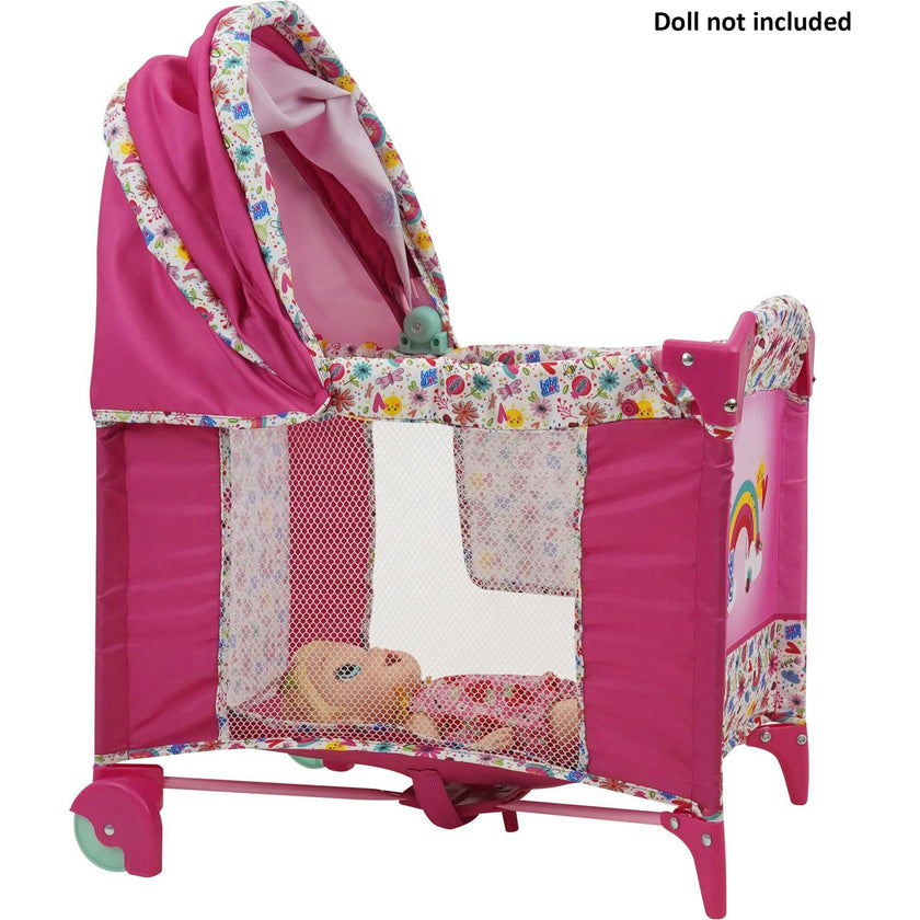 Baby Alive: Deluxe Doll Play Yard Accessory - Pink & Rainbow