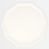 Cream Decagon Compostable Dinner Plates