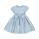 Astrid Blue Taffeta Smocked Girl Dress