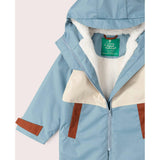 Hazy Blue Recycled Waterproof Robe, Blue
