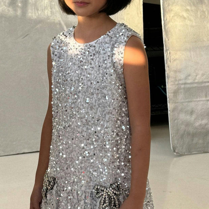 Shimmer Bow Party Dress