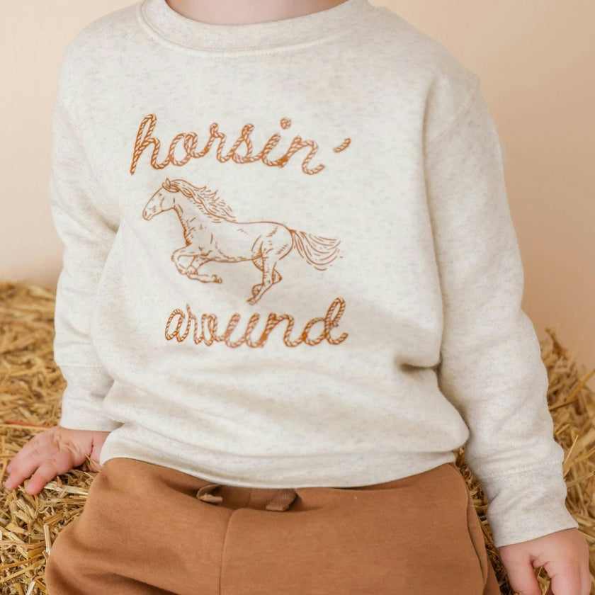 Horsin' Around Western Sweatshirt
