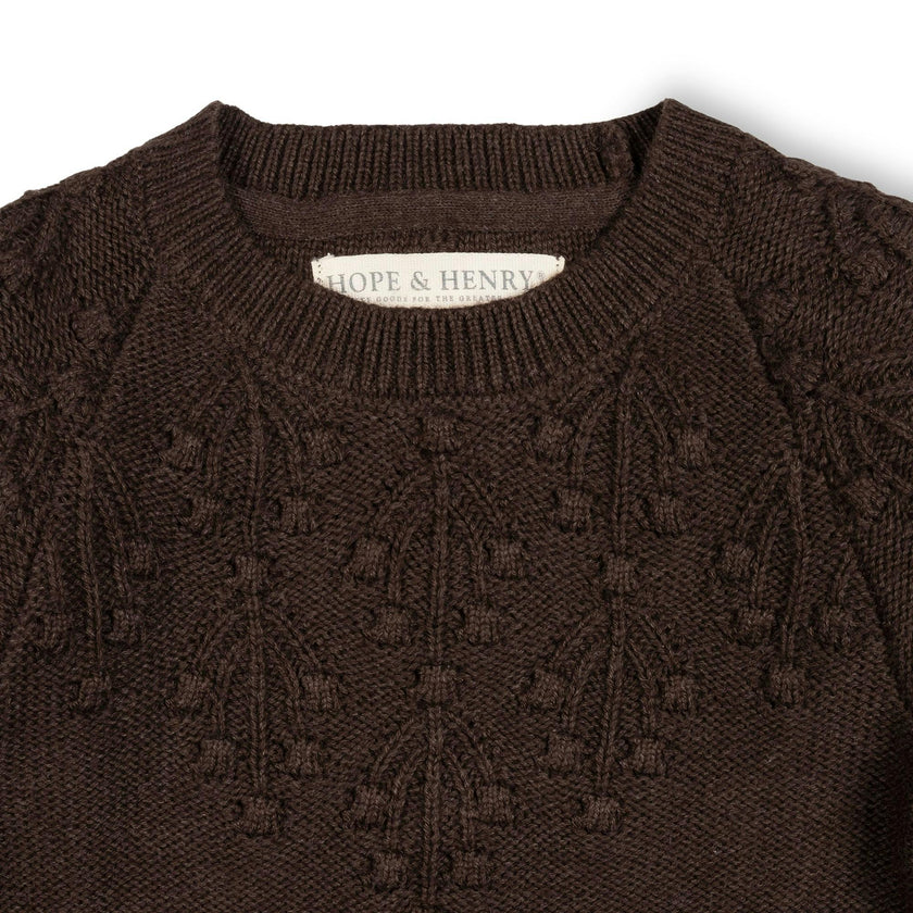 Organic Bobble Yoke Sweater Dress