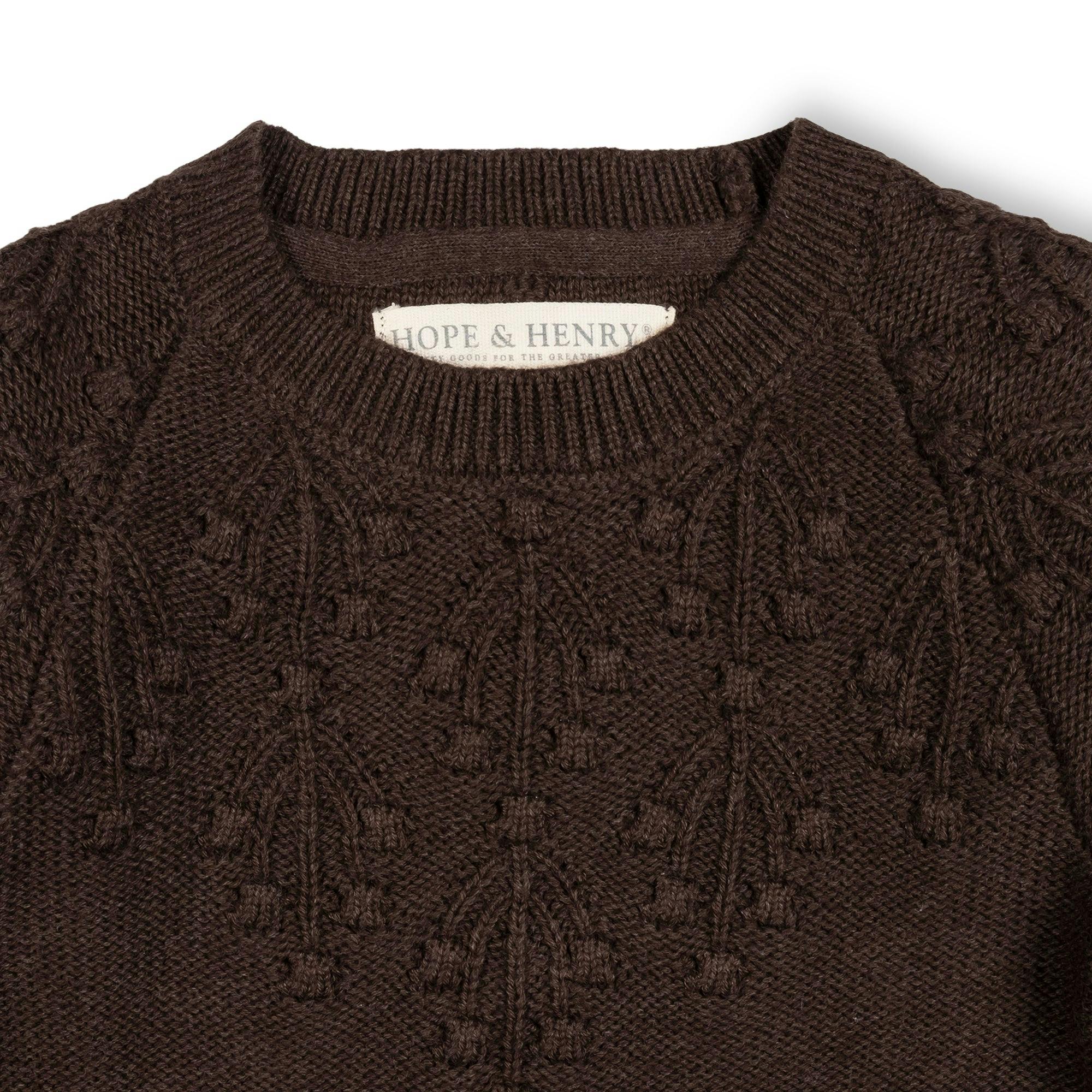 Organic Bobble Yoke Sweater Dress