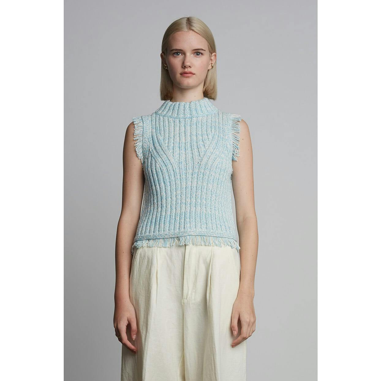 BRIA TANK | BLUE TWEED | LAST ONE!