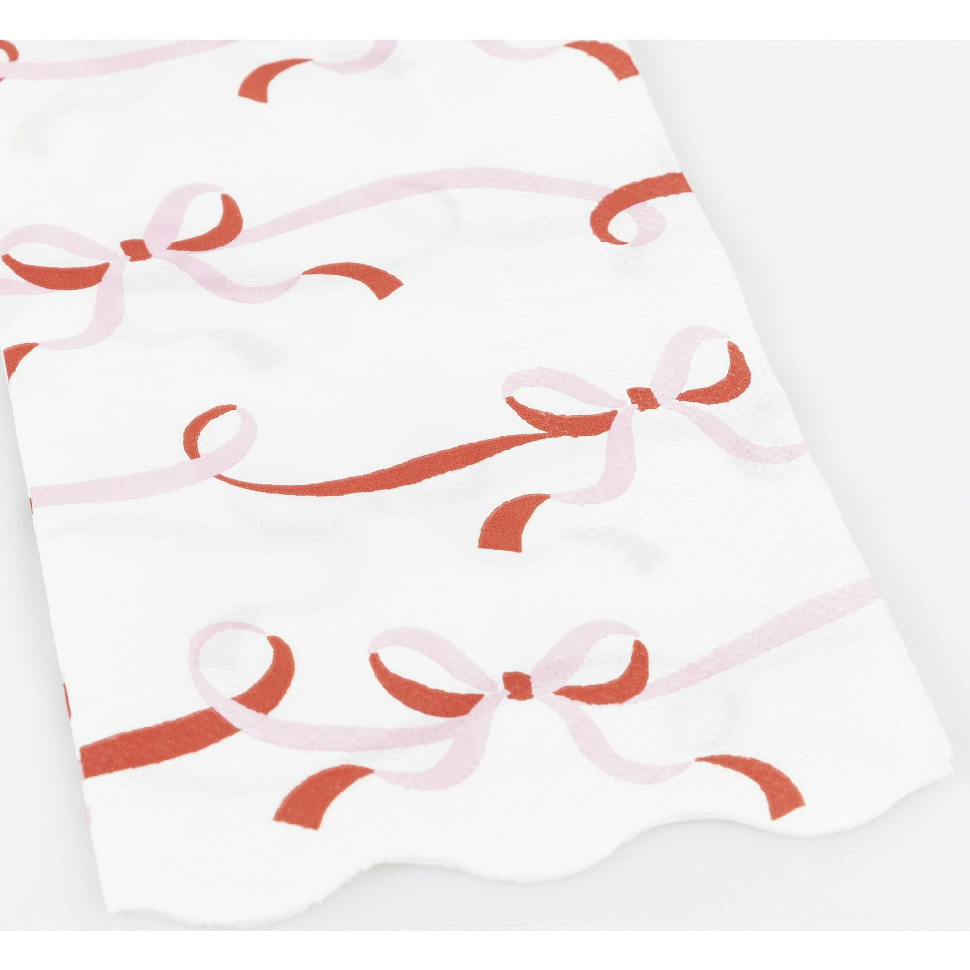 Ribbon Bow Guest Towels