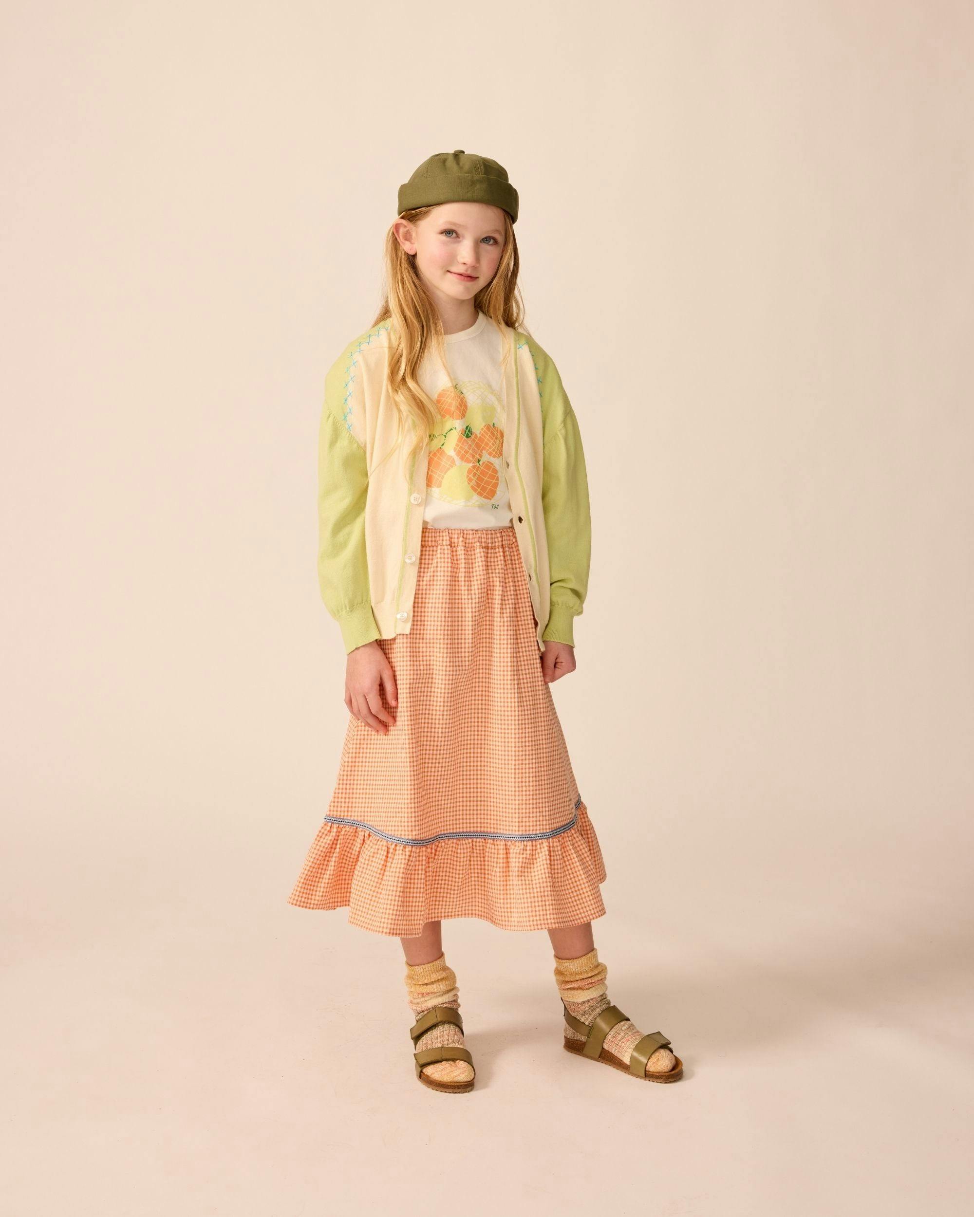 Organic Lightweight Classroom Cardigan in Keylime