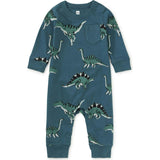 Long Sleeve Pocket Baby Romper, Green