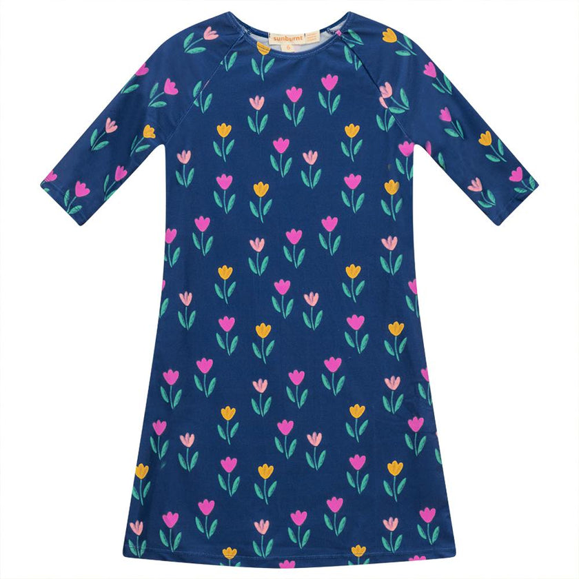 Flower Print Swim Dress