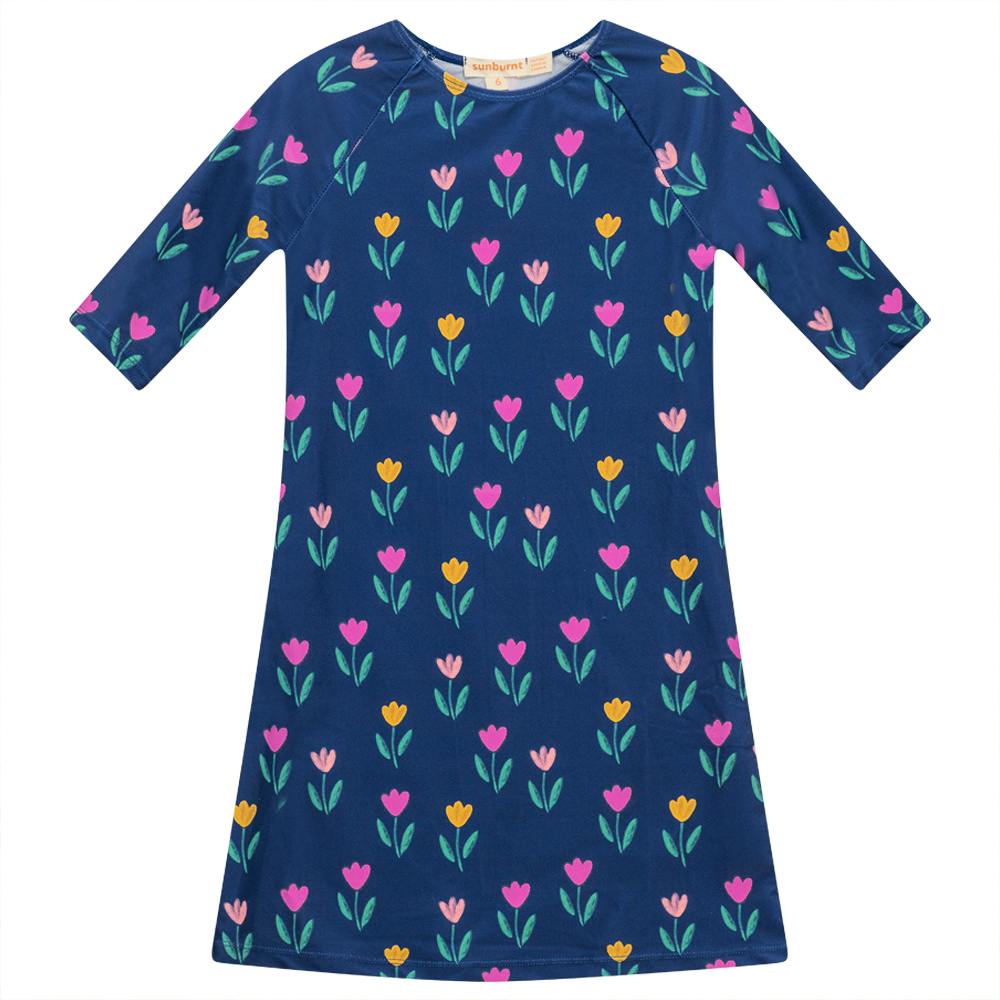 Flower Print Swim Dress