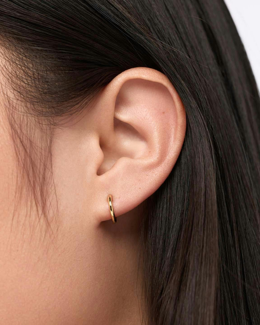 Sterling Silver - Mini Huggie Hoops