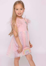 Shining Star Feather Tutu Dress