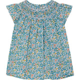 Made With Liberty Fabric Smocked Girls Blouse Soleil