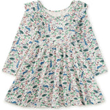 Ruffle Shoulder Ballet Dress, Multi