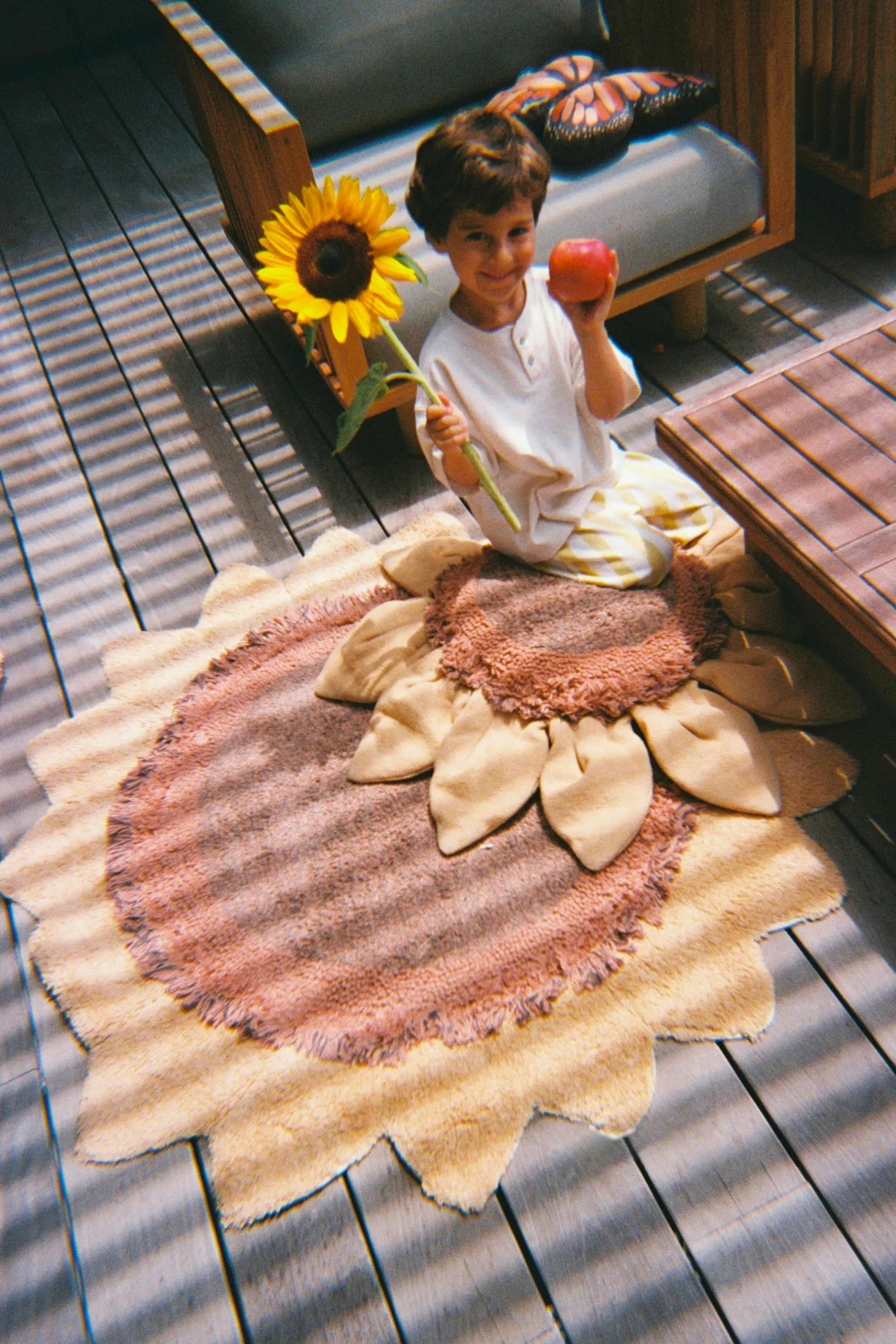 Washable Rug Sunflower