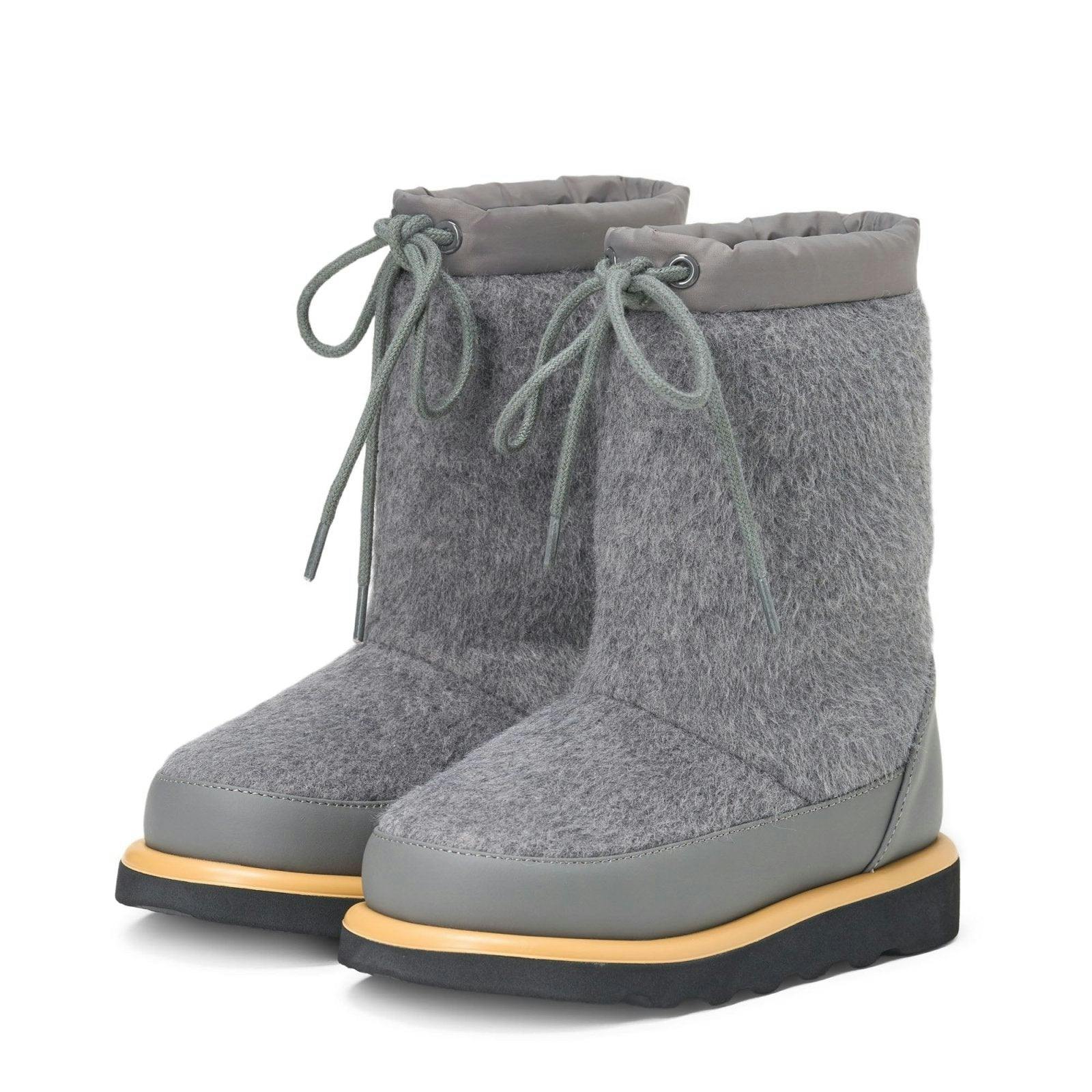 Rey Wool Dark Grey Boots