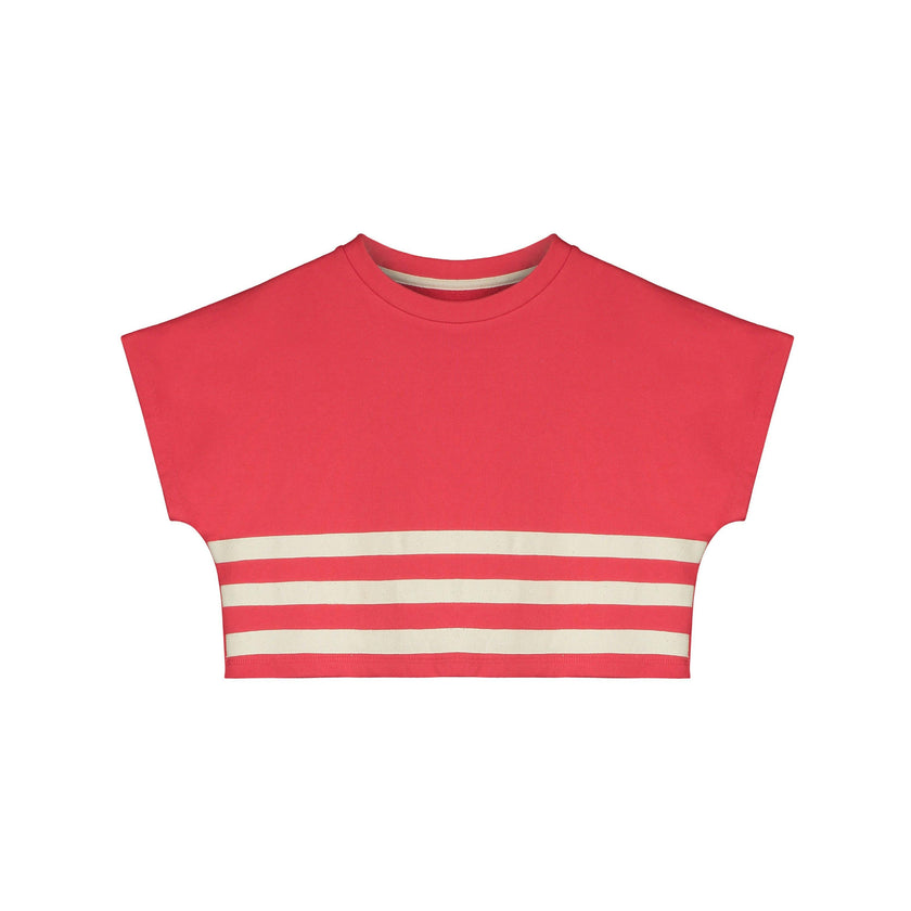 Stripe Crop Sweatshirt