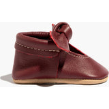 Winterberry Knotted Bow Baby Shoe