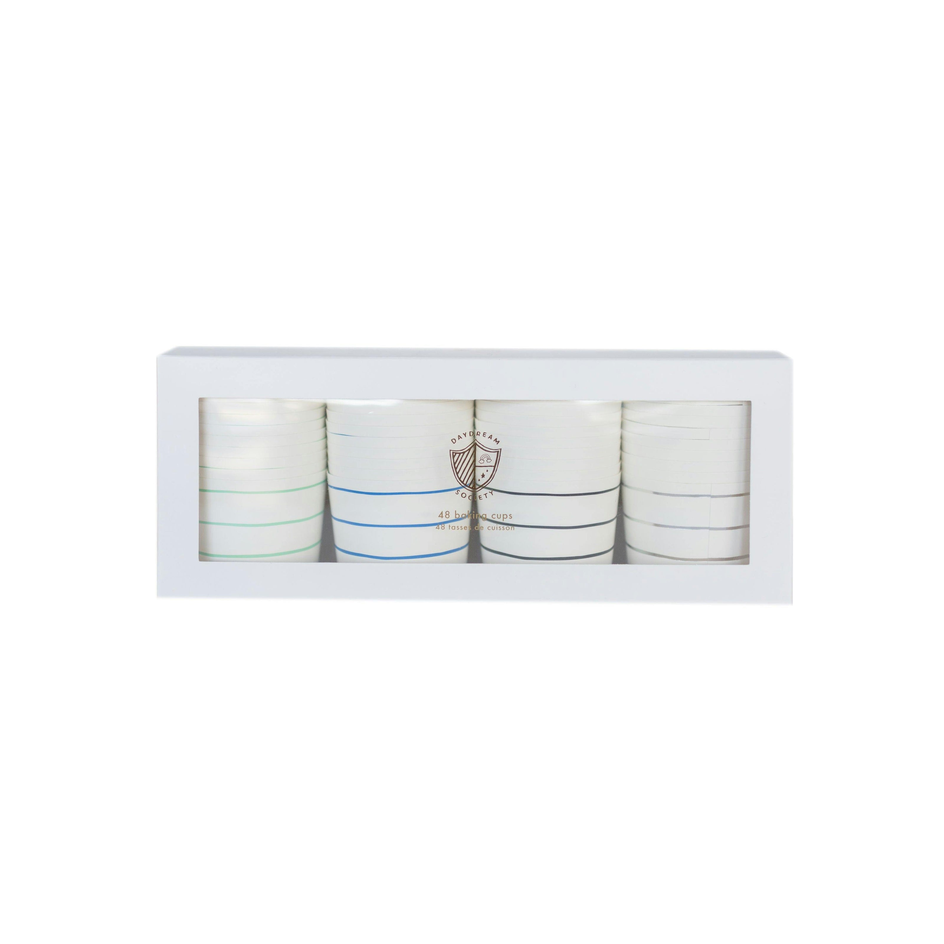 Cool Palette Frenchie Striped Baking Cups