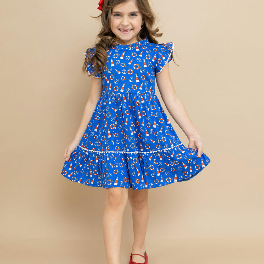 Seaside Ruffle Dress