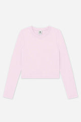 Ultra-Soft Ribbed Long Sleeve Fitted Tee