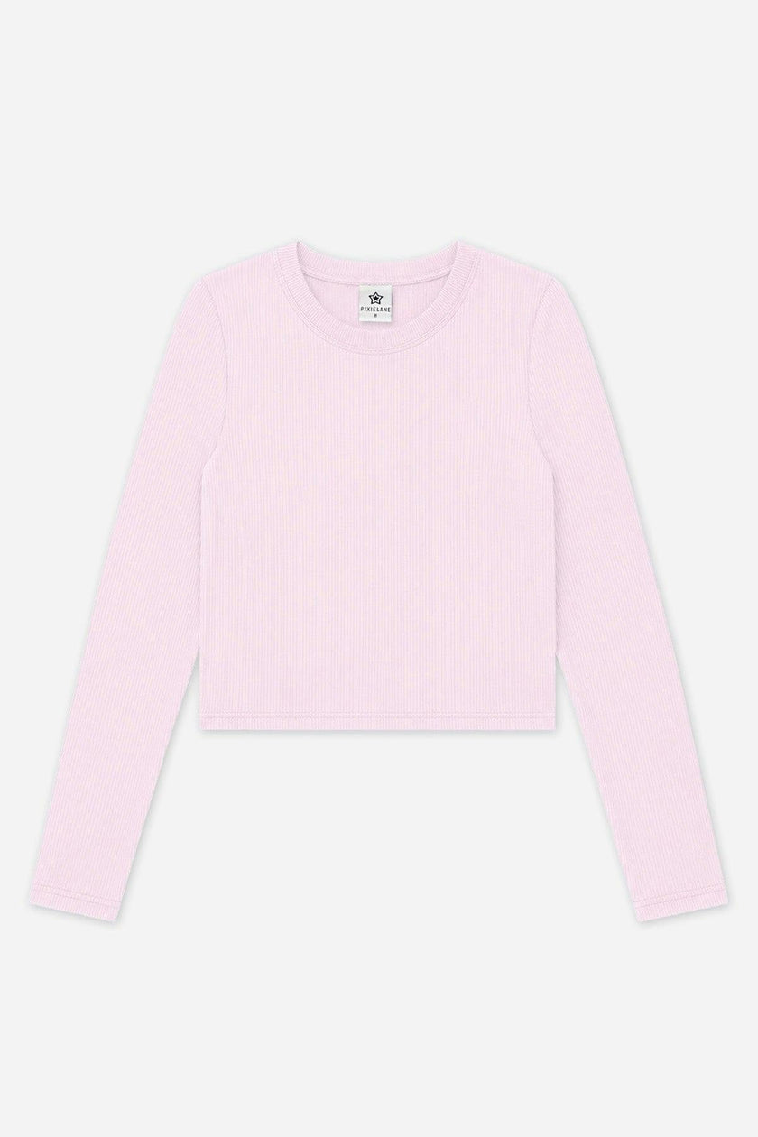 Ultra-Soft Ribbed Long Sleeve Fitted Tee