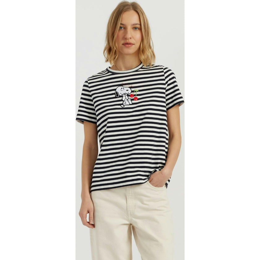 Cotton Snoopy Breton Cherry T-Shirt