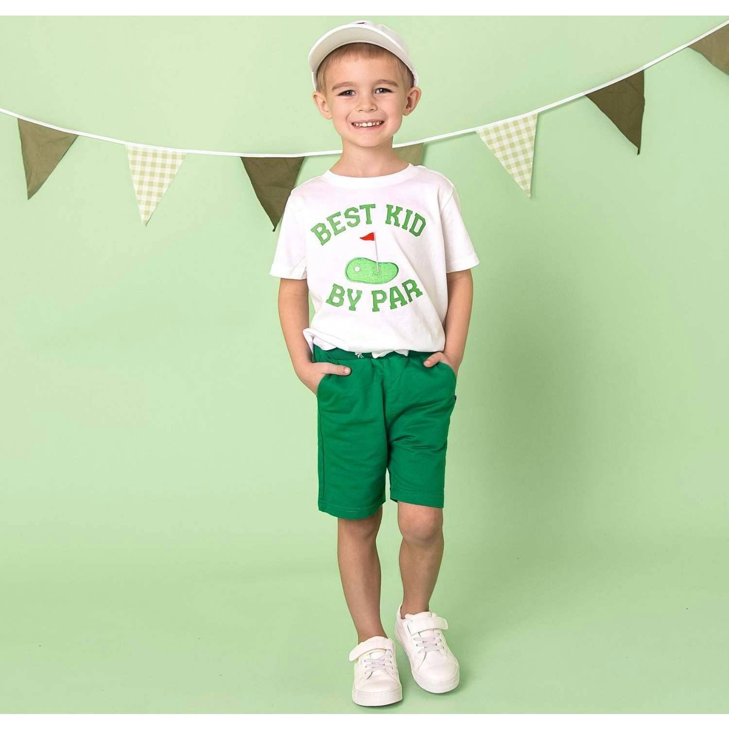 Best Kid By Par Patch Short Sleeve T-Shirt - White