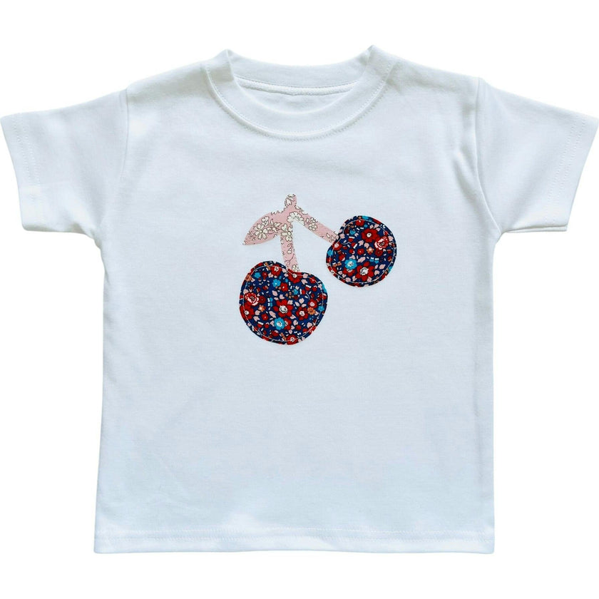 Liberty of London Childrens Cherry Short Sleeve T-Shirt, White