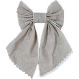 Ashlyn Linen Petite Hair Bow