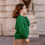Hampstead Merino Cardigan - Intelligence Green