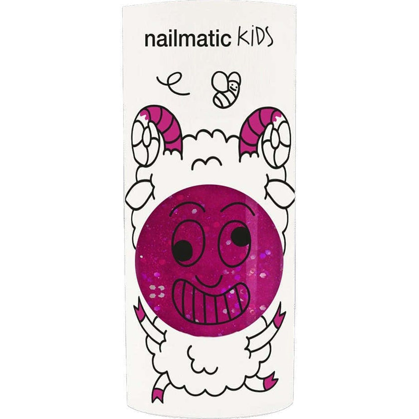 Nail Polish for Kids GLITTER SINGLE SHEEPY Raspberry Glitter