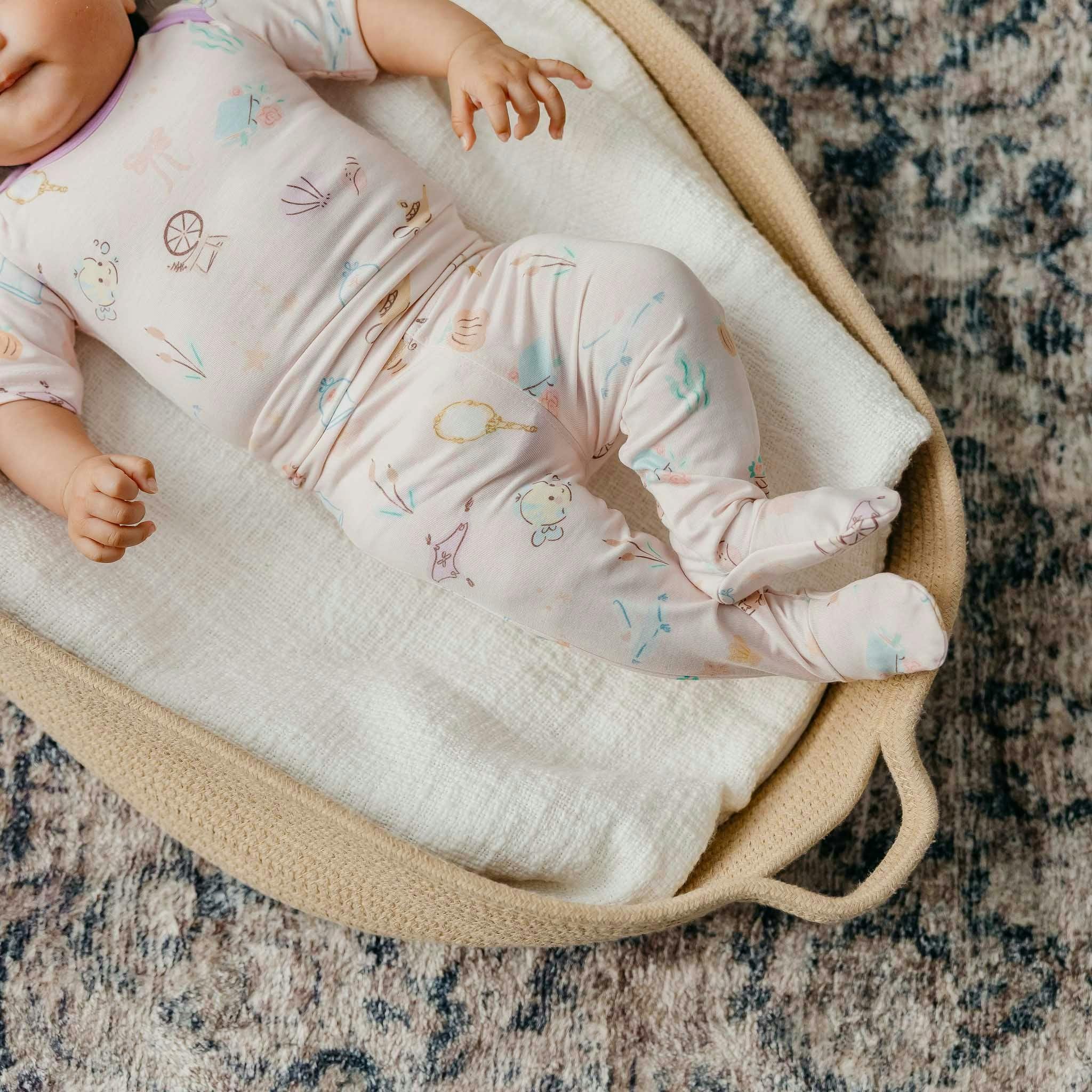 Footed Baby Pants - Enchanted Friends