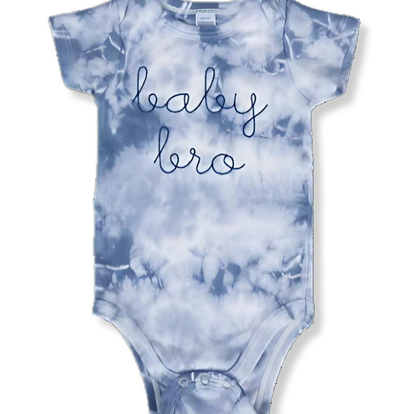 baby bro + baby sis Marble Tie Dye Onesie