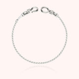 Women's Rope Chain Bracelet, Silver 925