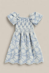 Mini Ophelia Dress in Mosaic Embroidery