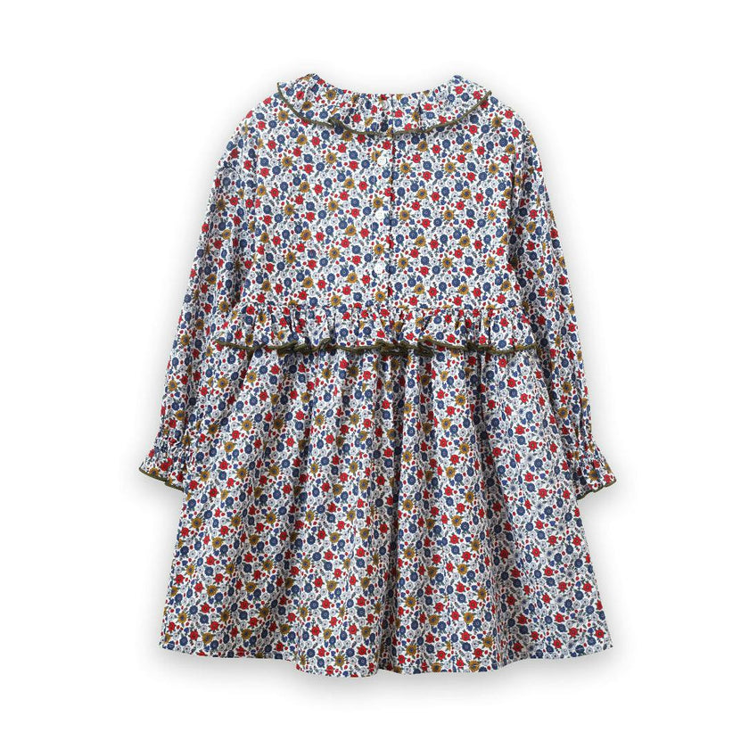 Ruffle Collar Long Sleeve Dress