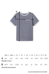 Jacob Ringer Tee in Flint Blue