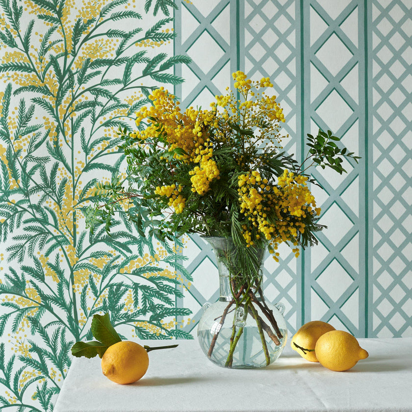 Papier peint MIMOSAS coloris Céladon